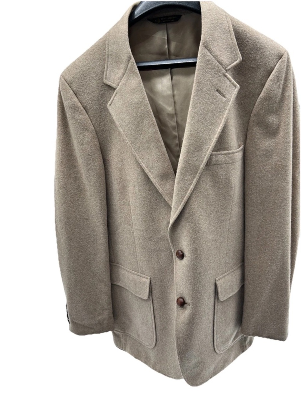 Men's Taupe Sport Coat - Tailored Wool Blazer